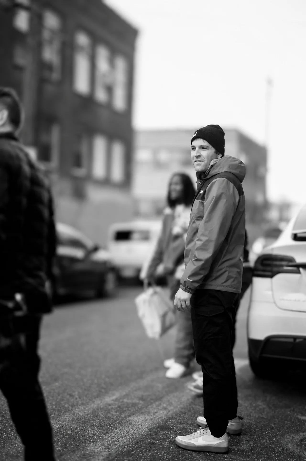 Dave Mendel on location in New York